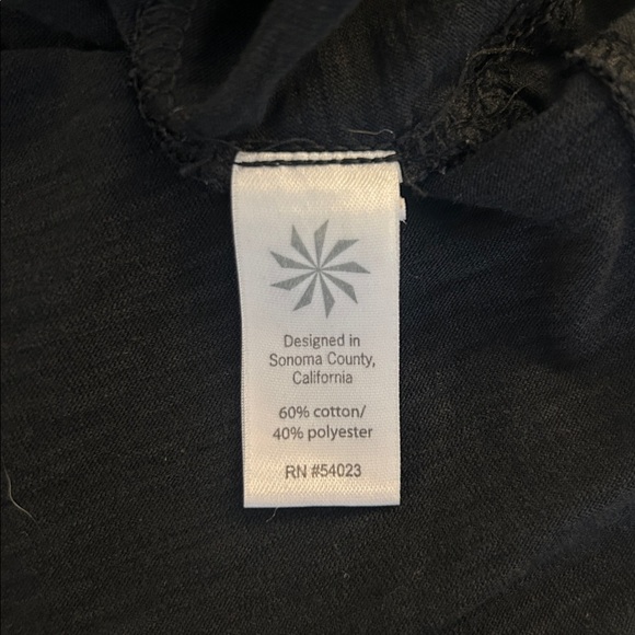 Athleta Black Cotton Blend Yoga Running Pilates Gym Workout Athletic Tank Top M - Picture 6 of 6